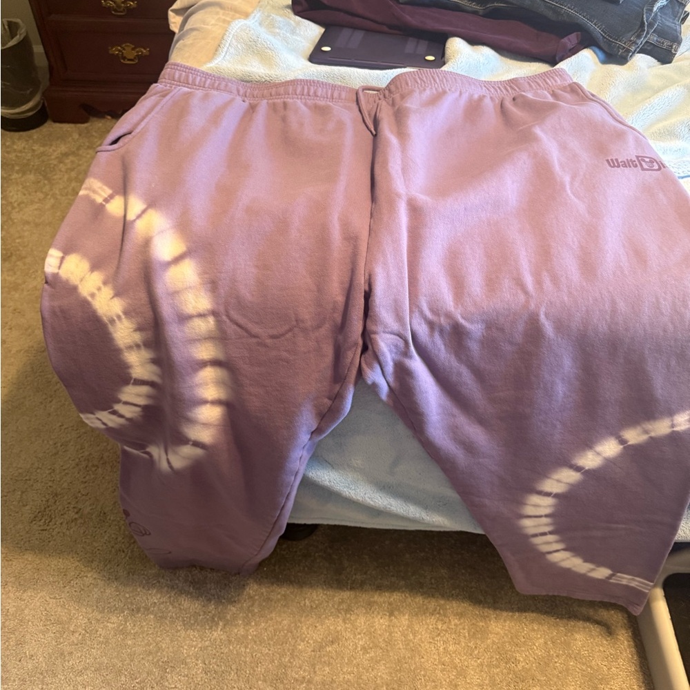 Disney Lavender Tie-Dye Joggers